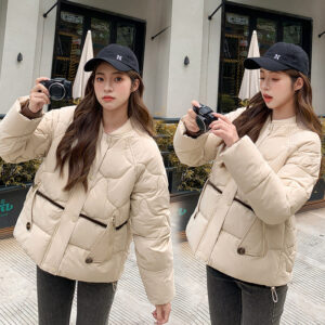 women's casual short cotton coat jacket