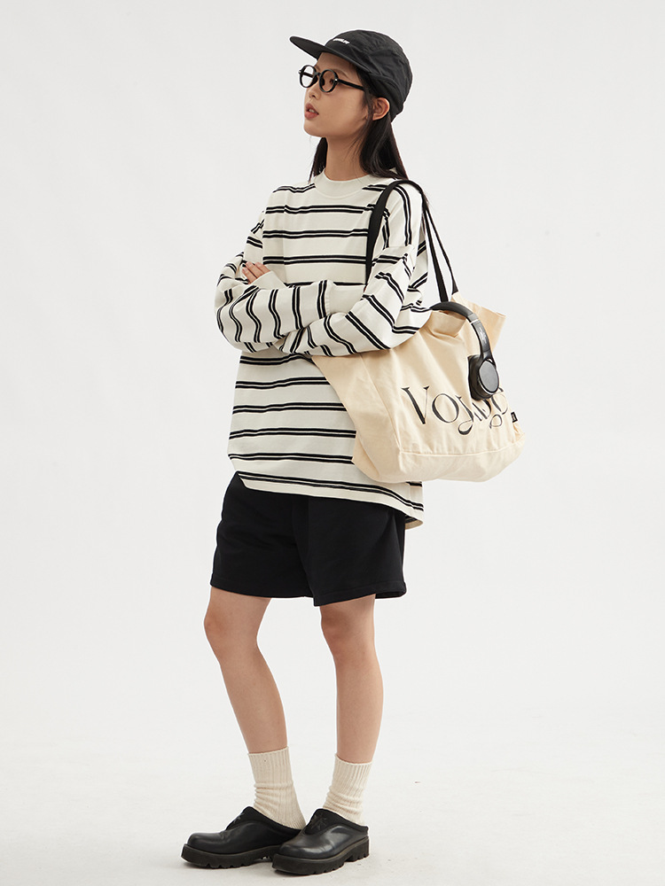 Long Sleeve Early Autumn All-matching Pullover Loose Couple's Tops 2cca90b4 D281 4e14 B703 5205e8ab9453