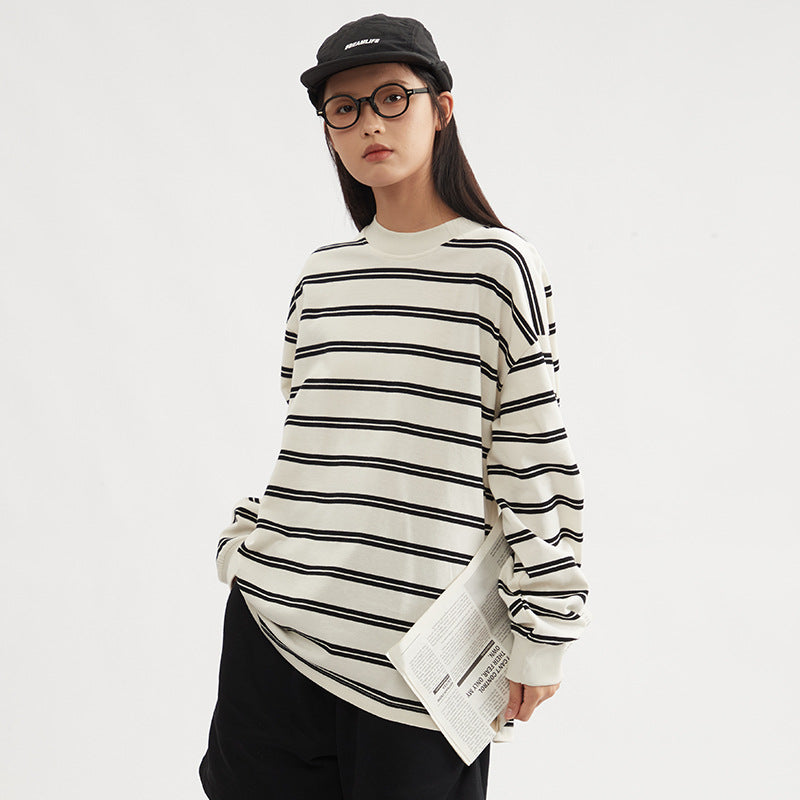 long sleeve early autumn all matching pullover loose couple's tops long sleeve early autumn all matching pullover loose couple's tops